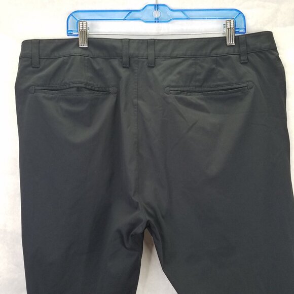 Rhone Commuter Pants Men's 40 Classic Straight Leg Black Stretch Chino Pockets - Picture 9 of 16